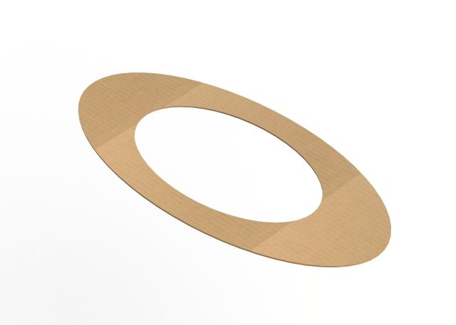 Schablone Carta Waschbecken - Schablone für Carta Waschbecken 550x450