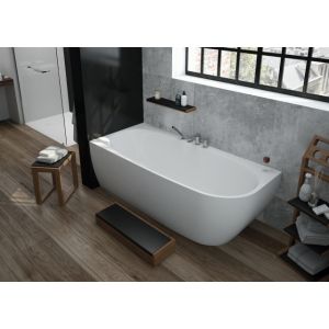 Badewanne iSensi Eck Monolith Überlaufbefüllung 1700x750 links