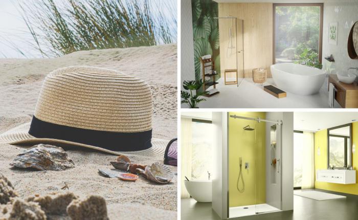 Wohin in den Urlaub? Urlaubsstimmung im Badezimmer 